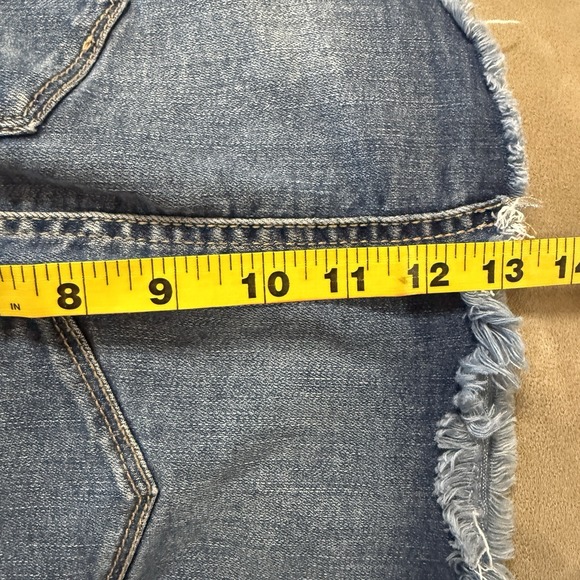 Vintage y2k Mudd denim Jean Short Mini skirt School Girl Sz 0 24x13 Grunge - Picture 6 of 6